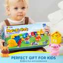 Play-Act Learning Toy for Toddlers 1 2 3 Years Old, Counting, Matching & Sorting Montessori Learning Farm Train Including 9 Farm Animals, Birthday Gift for Baby Boys Girls