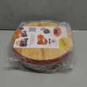 Tortilla Warmer Basket w Removable Insulation Liner, 9.4'' Large Bamboo Tortillas Holder w Wooden Lid - Cotton Warmer Pouch Microwavable, Lightweight & Durable Tortillero For Bread Roti - Shallow (Short)