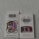 Beach Summer and Pink Press on Toenails Summer Toe Press on Nails Short Square Fake Toenails with Jelly Glue Colorful Flower Design Fake Toe Nails Cute Artificial Beach Full Cover Toenail for Women and Girls,24 Pcs