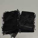 Partyeah 100Pcs Organza Bags 3x4 Inch Small Jewelry Mesh sachet Bags Drawstring for Wedding Candy Organza Gift Bags(Black)
