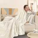 COZYTY Electric Blanket Full Size, Super Soft Cozy Upgraded Flannel Heating Blanket with 6 Heating Levels & 1-10 Hours Auto Off, Fast Heating & Overheat Protection, 72" x 84", White