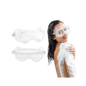 Adjustable Eyelash and Eyebrow Protector Shower Goggles Shield: Glasses-Friendly Design Perfect for Eyelash Extensions, Microblading Aftercare, and Cataract Surgery Recovery 2 Pack