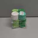 3 x Green Crepe Streamers 4 Rolls 328ft, White Peach Party Streamers, Crepe Paper for Birthday, Wedding, Baby Shower, Graduation, Christmas, Halloween Decorations (1.8Inch x 82Ft/Roll)