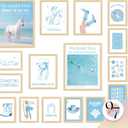 97 Decor LARGE 11x14 Coastal Cowgirl Decor Aesthetic - Blue Coastal Cowgirl Wall Art, Preppy Granddaughter Prints For Wall, Beach Room Posters For Teen Girls Bedroom Decorations (Unframed)