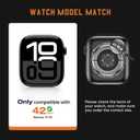 Goton 3 in 1 Waterproof Case with Band for Apple Watch with Built-in Tempered Glass Screen Protector 42mm, 360 Shockproof Bumper Face Cover with Band for Apple Watch Series 11 Series 10, 42mm