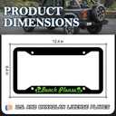 Forest License Plate Frame - 2PCS Silhouette of Forest Aluminum Metal License Plate Holder Covers, Rust-Proof Waterproof Car Decorative Tag Frames for Standard Us 12x6 Inch