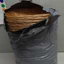 SINJEUN 30 Pack Wicker Bread Basket, Handwoven Oval Plastic Basket, Woven Tabletop Fruit Vegetables Food Serving Basket for Home, Kitchen, Restaurant, Light Brown (30 Pack 9 x 6 x 2.5 Inch)