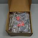 homdiy 15 Pack Brushed Nickel Cabinet Pulls 3 Inch Handles Stainless Steel Cabinet Hardware for Kitchen and Bathroom Cabinets, 5 Inch Overall Drawer Pull (3in hole centers)