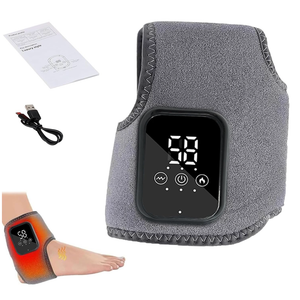 FEELNOW 2PCS Foot Massager for Neuropathy, Portable Triple Method Ankle Wrap with 3 Vibration Modes, Massager for Heel, Arch & Ankle Relief