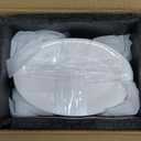8 Inch Ceramic Appetizer Plates Oval, Porcelain Dessert Plates, Small Salad Plates Set, Small White Serving Plates for Salad, Appetizer, Snack, Sushi, Microwave, Dishwasher Safe, Set of 8