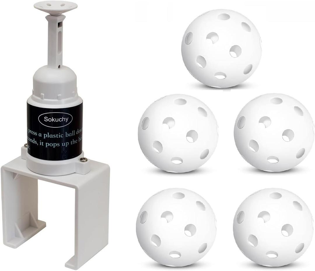 Big Ball Baseball Practice Popper, Pop Up Tee Balls to The Perfect Height for Batting Trainer, Batting Machine for Practicing Hitting Without a Pitcher