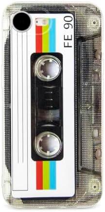 FAteamll Case for iPhone 16e Matte Finish Heavy Duty Soft Back Cover with Reinforced Corners TPU Soft Bumper Retro Cassette Tape Case Compatible with iPhone 16e, 5 Inch