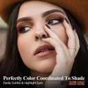 LUXAZA PRO Brown Eyeshadow Stick Makeup 6PCS Set, Neutral Eyeshadow Palette Matte Cream Eye Shadow Eyeliner Brightener Pencil Crayon - BROWN CASHMERE