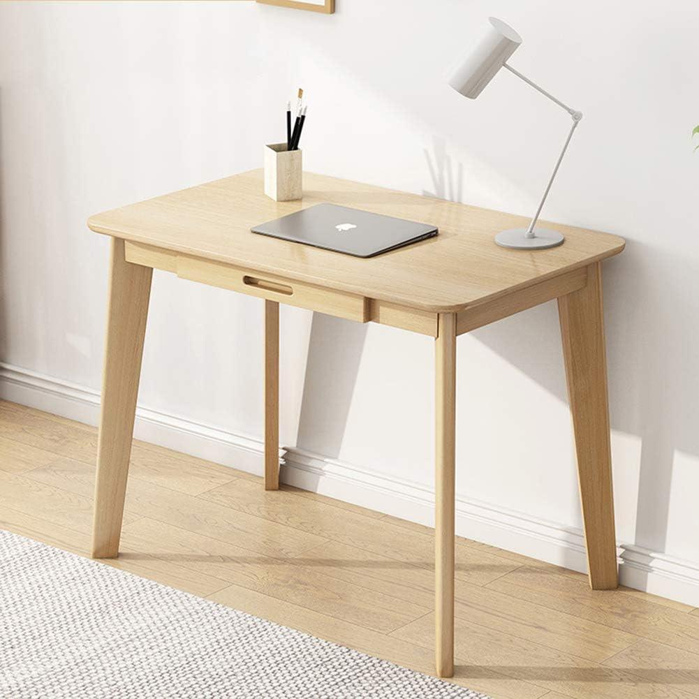 IOTXY Solid Wood Writing Desk - Home Office Workbench Desk with Drawer, Laptop Computer Work Study Table, 80CM