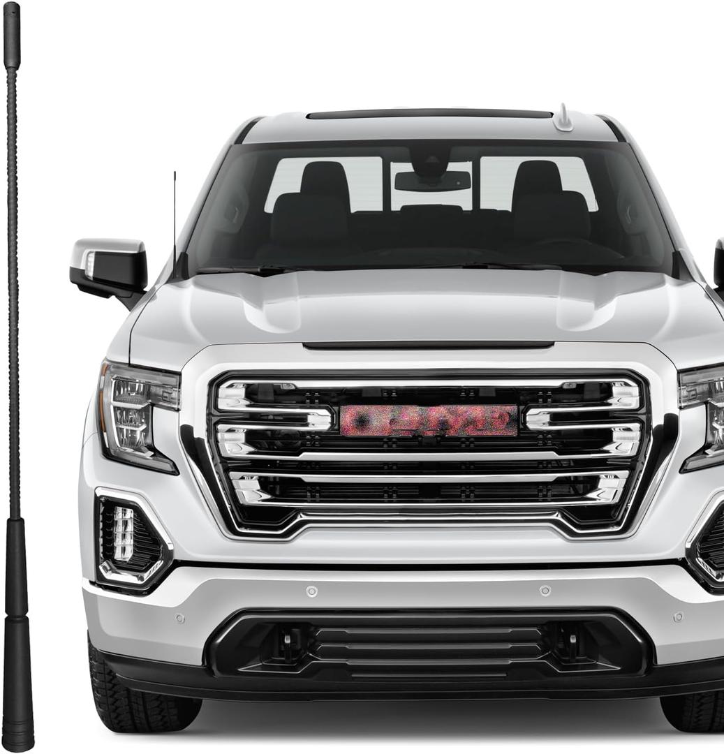 13 Inch Replacement Antenna Mast for GMC Sierra 1500 2500HD 3500HD (1992-2024), GMC Sierra Antenna, Flexible Rubber Antenna for GMC Sierra 1500 2500 3500