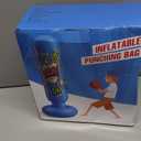 Inflatable Punching Bag for Kids 3-12, Boxing Equipment for Kids and Adults, Christmas, Birthday Gifts, Punching Bag Practice Karate, Taekwondo (Blue)