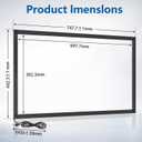 32 Inch Infrared Touch Screen Frame, 20 Point Interactive IR Touch Panel Overlay, Plug & Play Aluminum Black IR Touchframe for Digital Signage & Kiosk