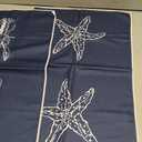 Shiviody Ocean Marine Kitchen Towels - Coastal Beach Dish Towels, Sea Nautical Starfish Crayfish Decorative Absorbent Dishcloths Hand Towels Set of 2 for Beach House Bathroom Decor 16x24 Inches