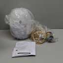 Clear Glass Lampshade Chandelier, Kitchen Ceiling Hanging Lamp Island Light, 5.9" Mini Brushed Gold Modern Pendant Lighting Fixture for Dining Living Room, Entryway