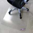 Marvelux Office Chair Mat for Carpeted Floors, Heavy Duty Polycarbonate for Medium Pile Carpets, Rectangular 36" x 48" Clear Carpet Protector, Clear