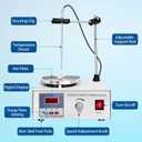 Vevitts 85-2 Magnetic Stirrer Hot Plate with Stir Bar, LED Digital Display, 0-2600RPM Adjustable, Lab Heating Mixer for Liquid Stirring