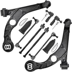 ASTAPRO - 10pc Front End Suspension Kit for 2013-2016 Dodge Dart 2 Lower Control Arms with Ball Joints 2 Sway Bar Links 4 Inner Outer Tie Rods 2 Boots Replacement