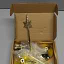 2025 European-Style Christmas Metal candlesticks with Snowflake Decorations, Romantic Wedding Photography Props, Atmospheric (Set of Gold)