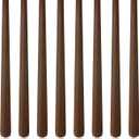 8 Pack 10 Inch Nut Brown Taper Candles for Dinner Home Decor Wedding Shower