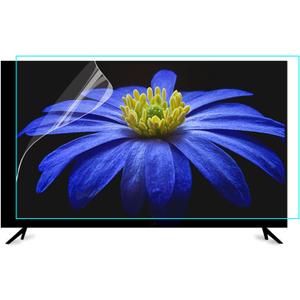 Anti Glare Film for TV 55 inch, Anti Blue Light Screen Frosted Film, New Upgrade Frosted Surface Anti Scratch,55 inch Anti Glare TV Screen Protector