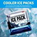 Reusable Ice Packs for Coolers Long Lasting Gel Freezer Packs for Cooler Bag Backpacks, Lunch Box, Cooler Bag, Keeps Food Cold Fresh (Set of 4)