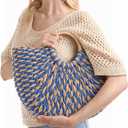 Straw Tote Oversized Woven Large Beach Bucket Bag Unlined Hobo Handwoven Clutch Purse Summer Vacation Handbag Women