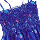 Vieille Toddler Baby Girls Summer Dress Sling Straps Princess Sundress Floral Printed Casual Beach Holiday Dress 1-6 Years (2-3T, Galaxy)