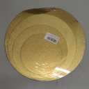 4 Pack Cake Boards, 6, 8, 10, 12 Inch Round Cake Circles, Cake Base Cardboards 1 of Each Size for Cake Decorating, Golden