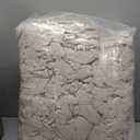 HIGOGOGO Round Stuffed Pouf Ottoman, Stripe Faux Fur Poufs with Foam Chunk Filling, Furry and Fluffy Pouf Foot Stool Storage Ottoman, 26 X 18 Floor Poufs Foot Rest for Living Room, Brown