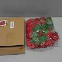 AmyHomie 25pcs Real Looking Artificial Red Roses w/Stem for DIY Wedding Bouquets Centerpieces Arrangements Party Baby Shower Valentines Day Christmas Tree Decorations