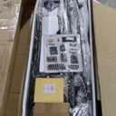 Rolanstar Twin Bed Frame with Headboard, LED Bed with Bookcase Storage and Charging Station, Metal Platform Bed with Glass Shelves, No Box Spring Needed, Noise-Free, Black