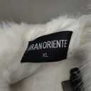 GRAN ORIENTE Faux Fur Coat For Women, Fuzzy Fluffy Winter Warm Cropped Outerwear With Pockets GK174-White-XL