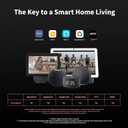 Aqara Smart Lock U100, Fingerprint Keyless Entry Door Lock with Apple Home Key, Touchscreen Keypad, Bluetooth Electronic Deadbolt, IP65 Weatherproof, Supports Apple HomeKit, Alexa, Google, IFTTT, Gray