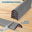 Wall Corner Edge Protector 4 Pack,1.57x1.57x23.62x0.28 inch Soft Baby Proof Corner Guards for Sharp Edges, Self-Adhesive Corner Protectors for Home, Kindergarten,Thickness-7mm(0.28 in)