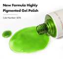 5 x VENALISA Jelly Green Gel Nail Polish 1 Pcs 10ML Transparent Sheer Soak Off UV Gel Salon Manicure DIY at Home
