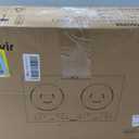 2 Burner Electric Cooktop 110V, 2000W, 24" Countertop & Built-in, 24 Inch 2 Burner Black