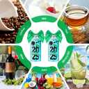 Vesici 24 Pcs Graduation Plastic Cups with Lid and Straws 13.5 oz 2025 Graduate Tumblers Graduation Gifts Drinking Cups with Decorative Bows for Class of 2025 Party Favors Decorations(Green)