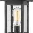 FEMILA Dusk to Dawn Outdoor Post Light, Waterproof Pole Lantern Light Fixture, Exterior Lamp Posts Outdoor Lighting for Garden Patio Yard Pathway Driveway, Clear Glass Panel, 4FD54P-PC BK (16", Black)