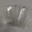 2 Pcs 6.5 Inch Clear Glass Lamp Shade, Colonial Style Glass Shade Replacement for Sconces and Other Lighting Fixtures, 3 3/4 Diameter, 1 5/8 Fitter, Clear