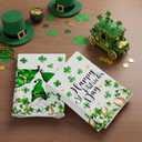 XCHI Gnomes Green Shamrocks Clovers Horseshoes St. Patrick's Day Kitchen Towels Dish Towels 18x26 Inch Home Kitchen Decorations Hand Towels Set of 2 Drying Dishcloth