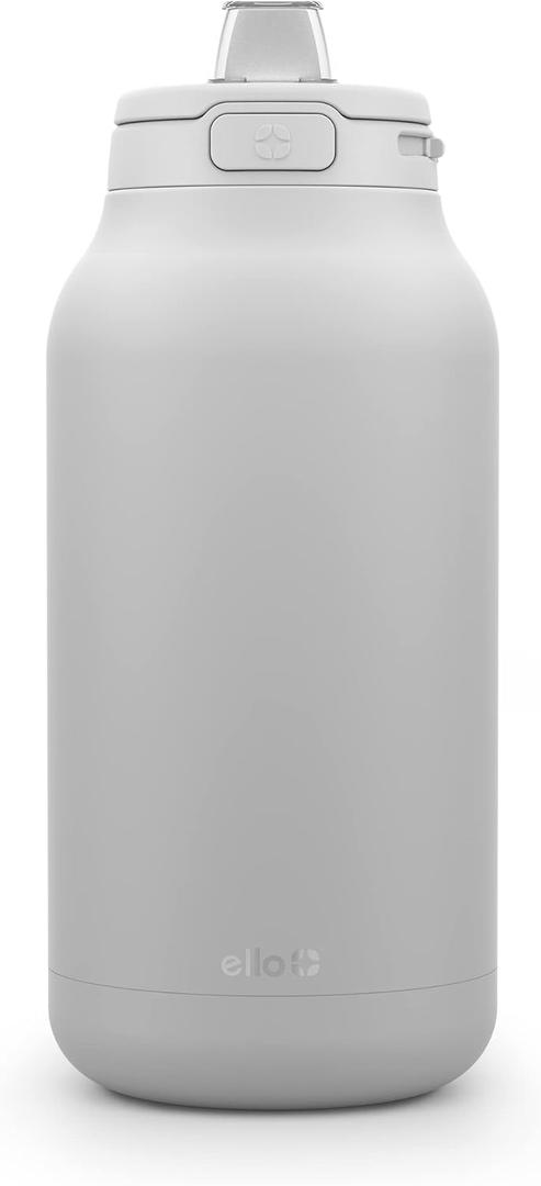 Ello Hydra 64oz Half Gallon Vacuum Insulated Stainless Steel Jug with Locking (Gray)