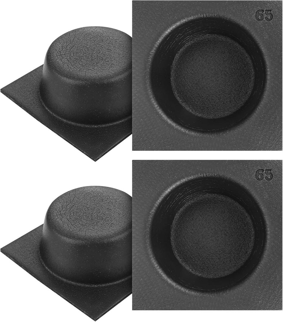 Kingdder 4 Pack Acoustic Speaker Baffles Round Foam Baffle Noise Reduction for Car Audio, Reduces Vibration & Enhances Bass(6.5 Inch,Circle)