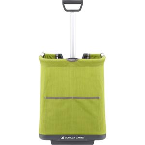 Gorilla Carts GCSS-11G-COM Collapsible Soft-Sided Folding Garden Cart, 150-Pound Capacity, Green