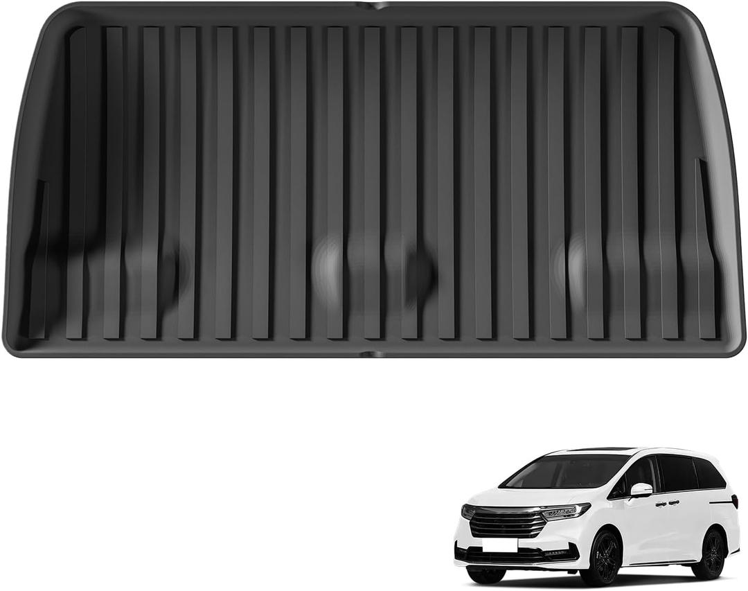 Cargo Liner for Honda Odyssey 2018-2025 Mini Passenger Van, TPE All Weather Cargo Mat Trunk Mat Accessories Interior Black
