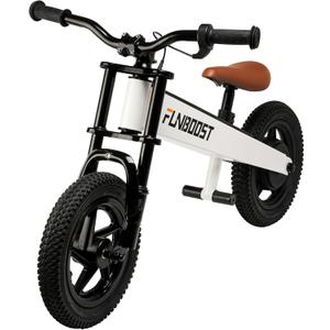 K2 Electric Balance Bike for Kids, 12 inch Pneumatic Tire Kids Electric Bike, 150W Peak Motor 24V/2AH Battery, Range 6 Miles, Suspension Fork, Adjustable Seat, Electric Motorcycle for Ages 3-8 (White)